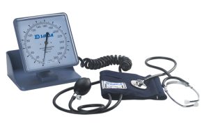 JD-1010 desk & wall type double function aneroid sphygmomanometer with single head stethoscope